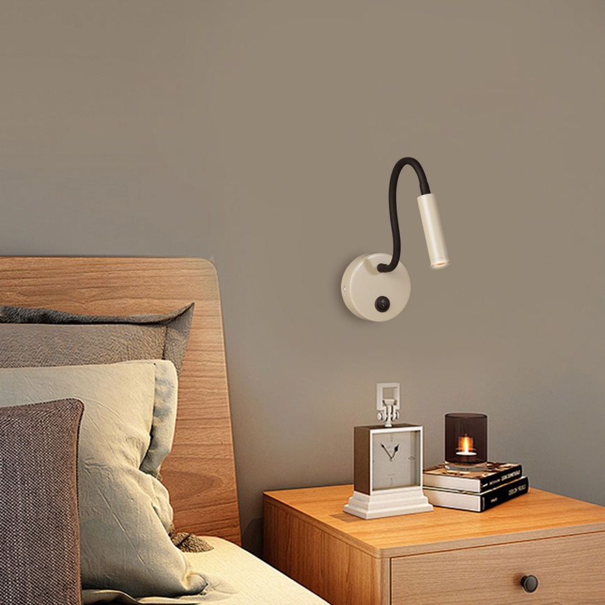 Brilagi - LED Pielāgojama sienas lampa MAYA LED/3W/230V 4000K bēša