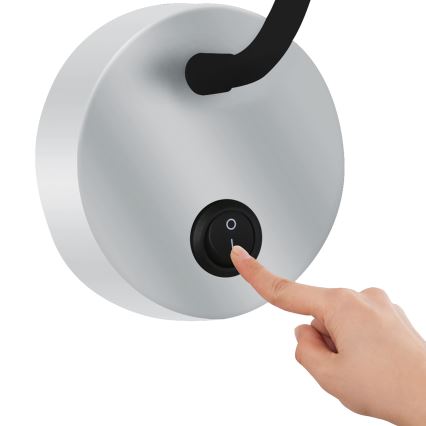 Brilagi - LED Pielāgojama sienas lampa MAYA LED/3W/230V 4000K sudraba