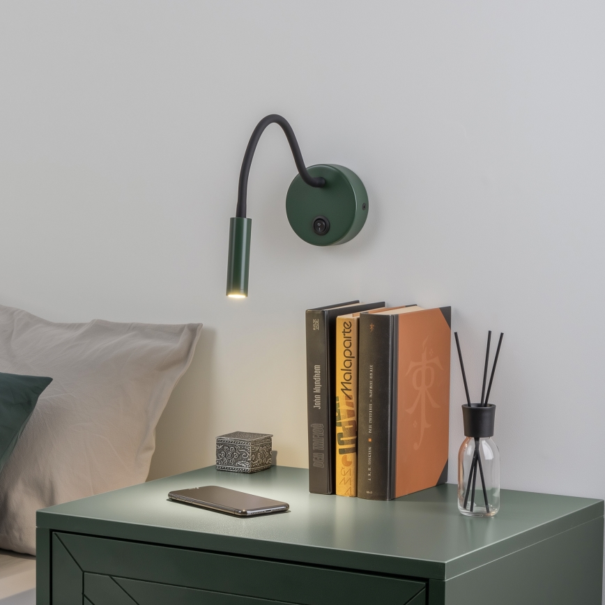 Brilagi - LED Pielāgojama sienas lampa MAYA LED/3W/230V 4000K zaļa