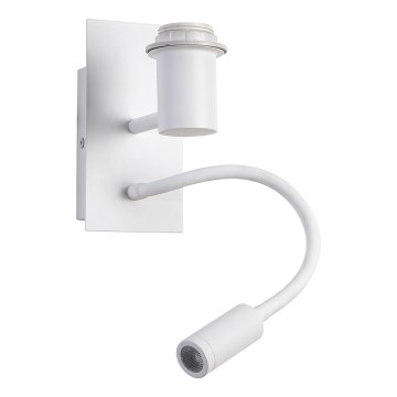 Brilagi - LED Pielāgojama sienas lampa NUBILA 1xE27/25W/230V + LED/3W balta