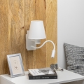 Brilagi - LED Pielāgojama sienas lampa NUBILA 1xE27/25W/230V + LED/3W balta