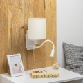Brilagi - LED Pielāgojama sienas lampa NUBILA 1xE27/25W/230V + LED/3W balta/krēmkrāsa
