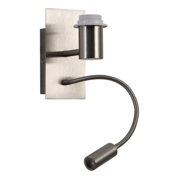 Brilagi - LED Pielāgojama sienas lampa NUBILA 1xE27/25W/230V + LED/3W matēts hroms