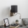 Brilagi - LED Pielāgojama sienas lampa NUBILA 1xE27/25W/230V + LED/3W matēts hroms/melna