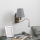 Brilagi - LED Pielāgojama sienas lampa NUBILA 1xE27/25W/230V + LED/3W matēts hroms/pelēka