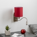 Brilagi - LED Pielāgojama sienas lampa NUBILA 1xE27/25W/230V + LED/3W matēts hroms/Pompejas sarkana