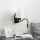 Brilagi - LED Pielāgojama sienas lampa NUBILA 1xE27/25W/230V + LED/3W melna/balta