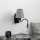 Brilagi - LED Pielāgojama sienas lampa NUBILA 1xE27/25W/230V + LED/3W melna/pelēka