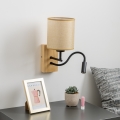 Brilagi - LED Pielāgojama sienas lampa NUBILA WOOD 1xE27/25W/230V + LED/3W ozols/gaiši brūna