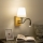 Brilagi - LED Pielāgojama sienas lampa NUBILA WOOD 1xE27/25W/230V + LED/3W ozols/krēmkrāsa