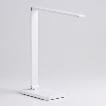 BRILAGI - LED aptumšojama skārienjūtīga galda lampa ar bezvadu QI uzlādi MODO CHARGE LED/7W/5V 3000/4000/6000K balta