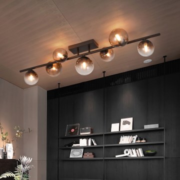 Brilagi - LED piestiprināma griestu lampa MILLA 7xG9/3W/230V brūna/dūmakaini brūna