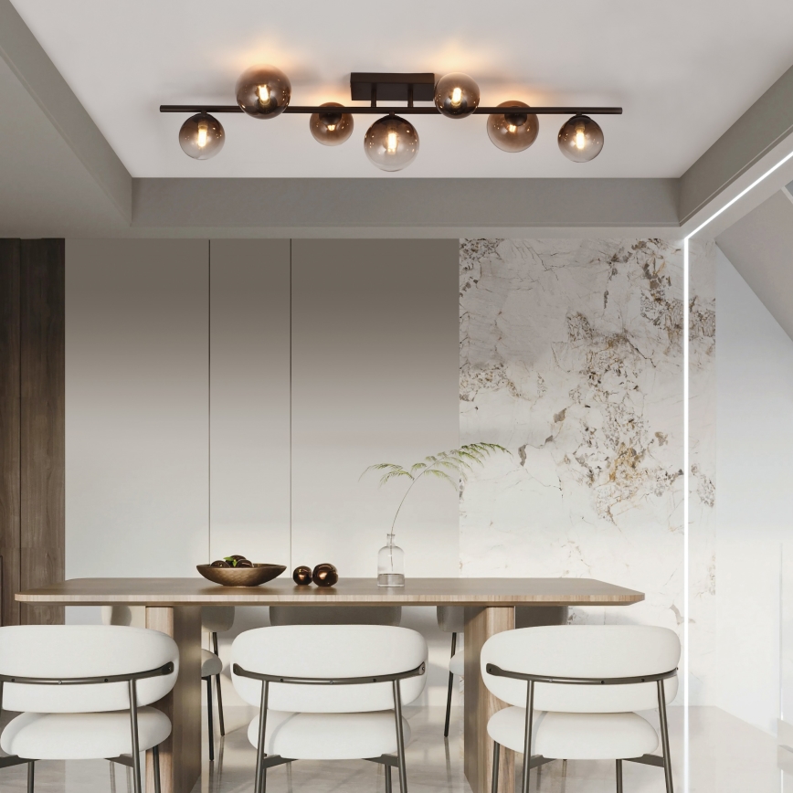 Brilagi - LED piestiprināma griestu lampa MILLA 7xG9/3W/230V brūna/dūmakaini brūna