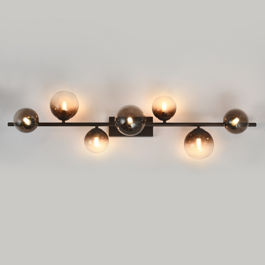 Brilagi - LED piestiprināma griestu lampa MILLA 7xG9/3W/230V brūna/dūmakaini brūna