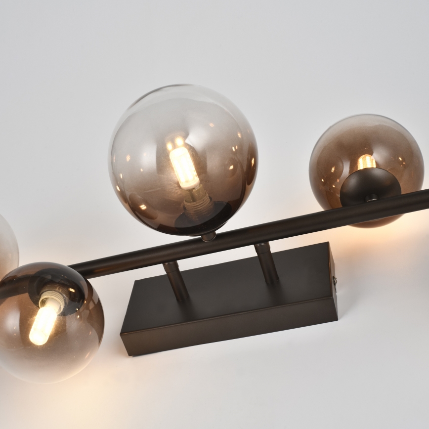 Brilagi - LED piestiprināma griestu lampa MILLA 7xG9/3W/230V brūna/dūmakaini brūna