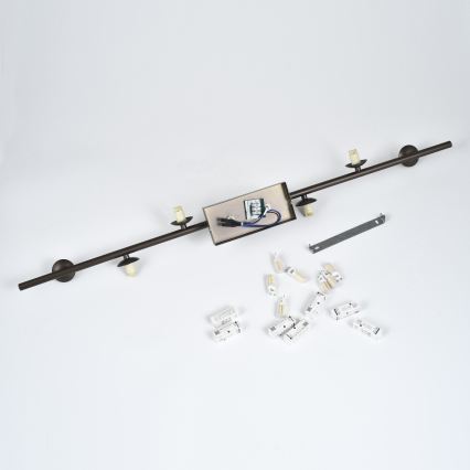 Brilagi - LED piestiprināma griestu lampa MILLA 7xG9/3W/230V brūna/dūmakaini brūna