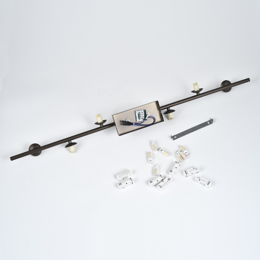 Brilagi - LED piestiprināma griestu lampa MILLA 7xG9/3W/230V brūna/dūmakaini brūna