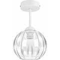 BRILAGI - LED Piestiprināma griestu lustra RETRO GLASS 1xE27/60W/230V Ø 18 cm balta/caurspīdīga
