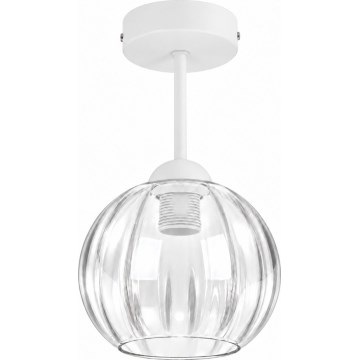 BRILAGI - LED Piestiprināma griestu lustra RETRO GLASS 1xE27/60W/230V Ø 18 cm balta/caurspīdīga