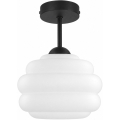 BRILAGI - LED Piestiprināms griestu lustrs RETRO GLASS 1xE27/60W/230V Ø 20 cm melns/balts