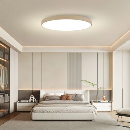 Brilagi - regulējama LED griestu lampa POOL SMART LED/180W/230V 3000-6000K 120 cm bēša Wi-Fi Tuya + tālvadības pults