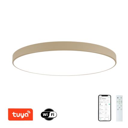Brilagi - regulējama LED griestu lampa POOL SMART LED/180W/230V 3000-6000K 120 cm bēša Wi-Fi Tuya + tālvadības pults