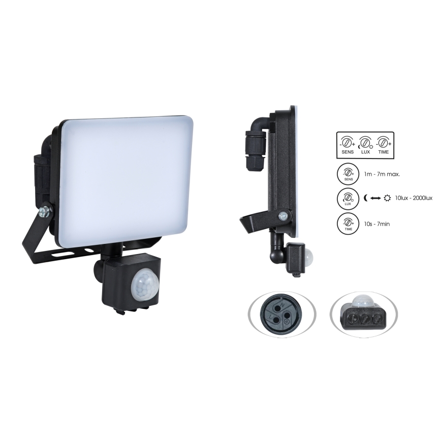 Brilagi - LED Prožektors ar sensoru ELARA PRO LED/50W/230V IP65