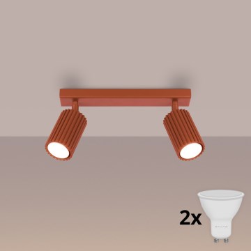 BRILAGI - LED prožektors CRESTO 2xGU10/10W/230V oranžs