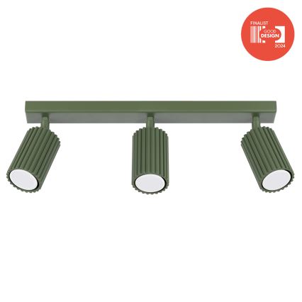 Brilagi - LED prožektors CRESTO 3xGU10/10W/230V zaļš