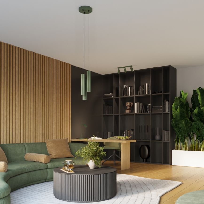 Brilagi - LED prožektors CRESTO 3xGU10/10W/230V zaļš