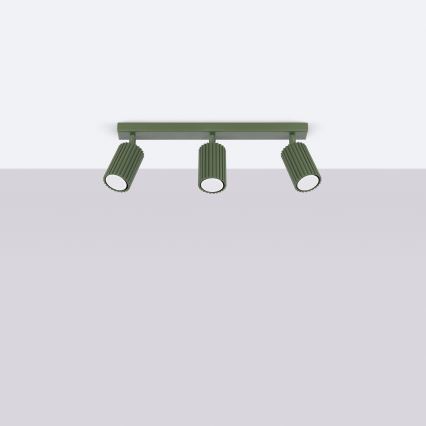 Brilagi - LED prožektors CRESTO 3xGU10/10W/230V zaļš