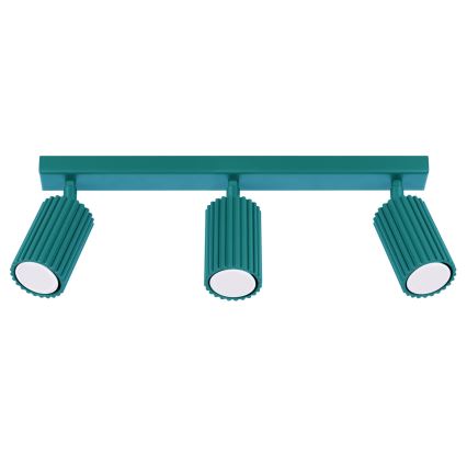 Brilagi - LED punktgaismeklis CRESTO 3xGU10/10W/230V tirkīza