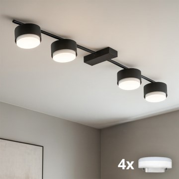 Brilagi - LED punktgaismeklis MONO 4xGX53/12W/230V melns