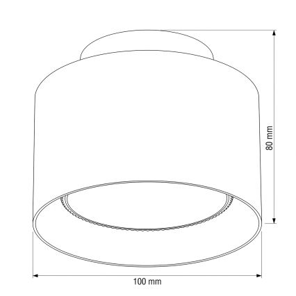 BRILAGI - LED punktveida gaismeklis BACKLIT 1xGX53/15W/230V + LED/3W Ø 10 cm melns