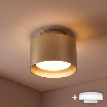BRILAGI - LED punktveida gaismeklis BACKLIT 1xGX53/15W/230V + LED/3W Ø 10 cm zelta
