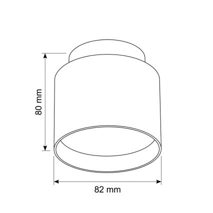 BRILAGI - LED punktveida gaismeklis BACKLIT 1xGX53/15W/230V + LED/3W Ø 8 cm melns