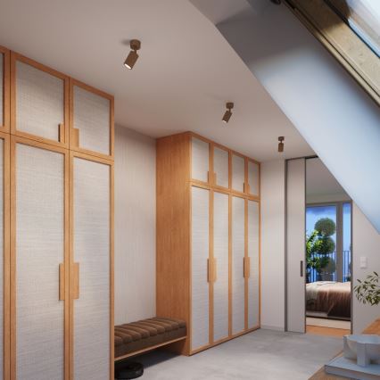 Brilagi - LED punktveida gaismeklis CRESTO 1xGU10/10W/230V brūns