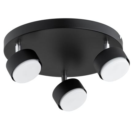 BRILAGI - LED punktveida gaismeklis MONO 3xGX53/30W/230V, melns