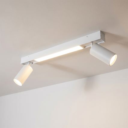 Brilagi - LED punktveida gaismeklis SELE 2xGU10/30W/230V + LED/15W balts