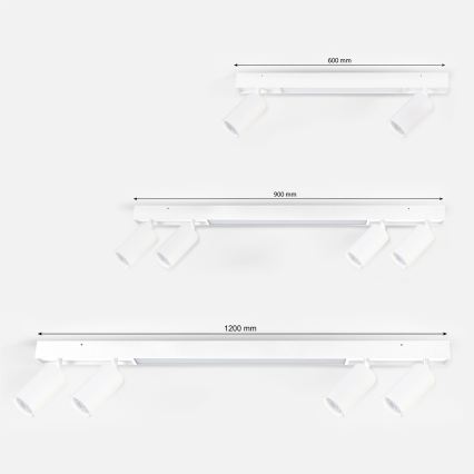 Brilagi - LED punktveida gaismeklis SELE 2xGU10/30W/230V + LED/15W balts
