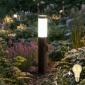 BRILAGI - LED regulējama āra lampa ar kontaktligzdu ELIA 1xE27/6W/230V 2700-6500K IP44 Wi-Fi 50 cm antracīts