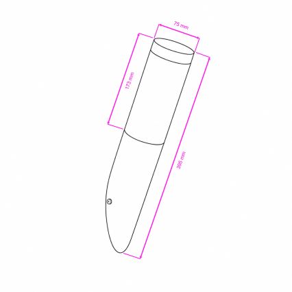 BRILAGI - LED dimējama āra sienas lampa ELIA 1xE27/6W/230V 2700-6500K IP44 matēts hroms