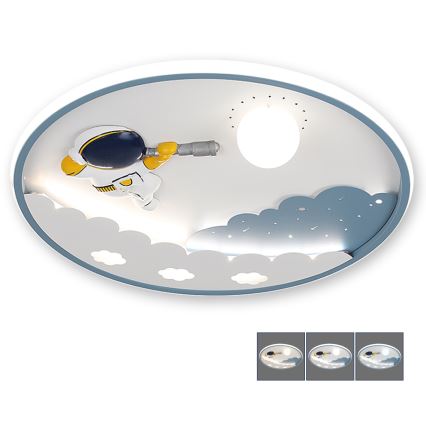 BRILAGI - LED Dimmējams bērnu griestu gaismeklis ASTRO LED/43W/230V 3000-6000K pr. 49 cm + tālvadība