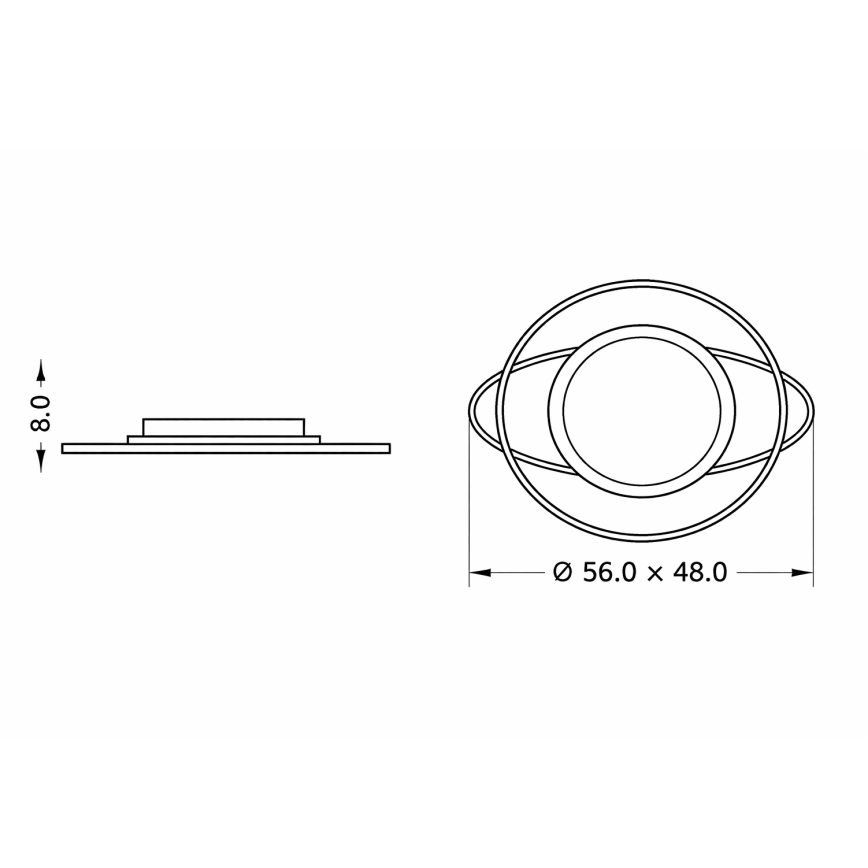 Brilagi - Regulējama LED bērnu griestu lampa ASTRO LED/68W/2300V 3000-6000K + tālvadības pults