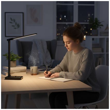 BRILAGI - LED regulējama galda lampa MODO DUO LED/8W/5V 3000/4000/6500K melna
