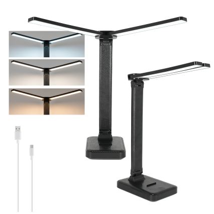 BRILAGI - LED regulējama galda lampa MODO DUO LED/8W/5V 3000/4000/6500K melna