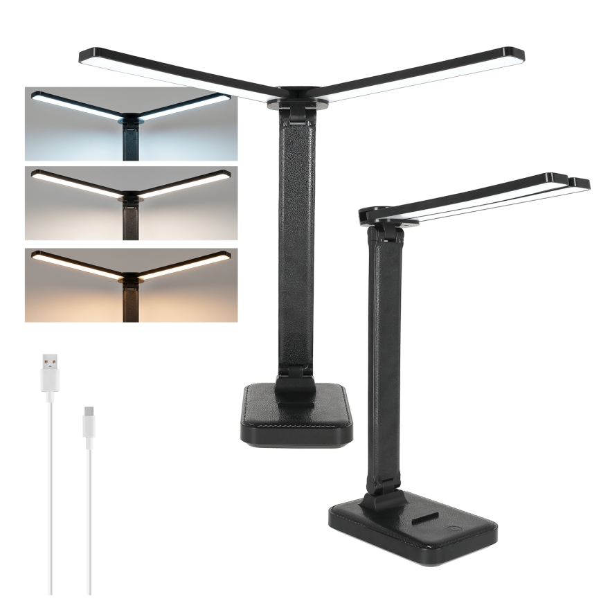 BRILAGI - LED regulējama galda lampa MODO DUO LED/8W/5V 3000/4000/6500K melna