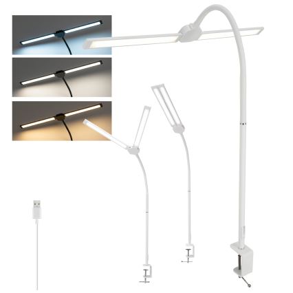 BRILAGI - LED regulējamā galda lampa USB VARIO LED/14W/5V 3000-6000K balta