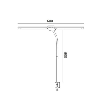 Brilagi - LED regulējama galda lampa USB VARIO LED/14W/5V 3000-6000K melna