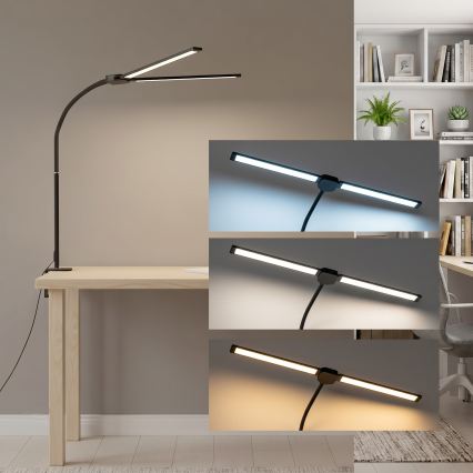 BRILAGI - LED regulējama galda lampa USB VARIO LED/14W/5V 3000-6000K melna